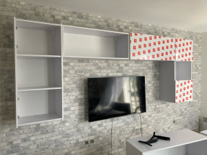 Photo de galerie - Ensemble meuble TV + support TV mural