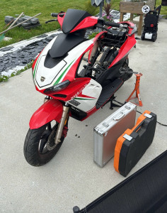 Photo de galerie - Contrôle haut moteur complet suite panne. piston + soupape +  réglage soupape