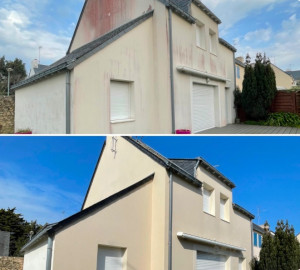 Photo de galerie - Traitement complet façade et pignion 