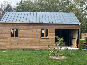 Photo de galerie - Réalisation complète d’un atelier avec ossature bois