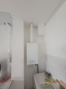 Photo de galerie - Pose de la chaudiere