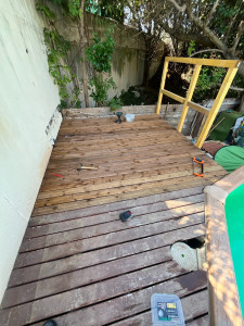 Photo de galerie - Agrandissement d’une terrasse lameller 