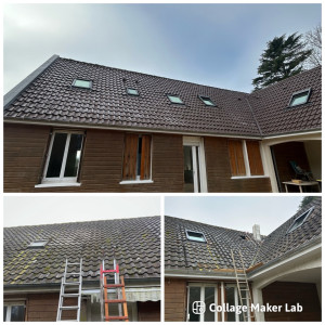 Photo de galerie - Nettoyage toiture 