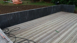 Photo de galerie - Terrase bois + Palis de schiste 