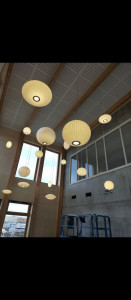 Photo de galerie - Installation luminaire hall d'entrée marque Picture 