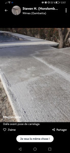 Photo de galerie - Dalle avant pose de carrelage 