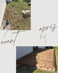 Photo de galerie - Terrasse sur plots