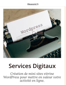 Photo de galerie - Création site internet