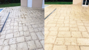 Photo de galerie - Décapage avec Karcher thermique. toiture terrasse muret.
