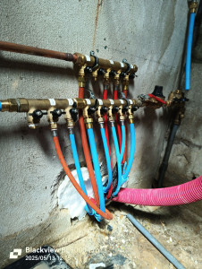 Photo de galerie - Création et raccordement des réseaux d'eau avec installation d'un réducteur de pression 