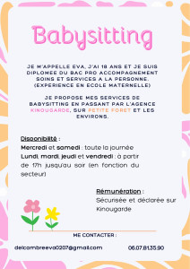 Photo de galerie - Service de babysitting sur Petite Forêt et les environs 