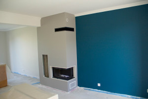 Photo de galerie - Peinture salon murs et plafond