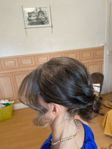 Photo de galerie - Chignon coiffé non coiffé 