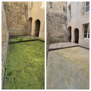 Photo de galerie - Nettoyage d’une cour 