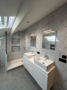 Photo de galerie - Rénovation complète dans une salle de bain