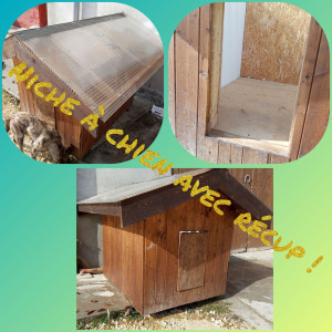 Photo de galerie - Le client souhaitait une niche pour son chien, je lui ai construit avec de la recup