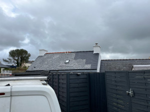 Photo de galerie - Application d’une résine colorée résultat avant
