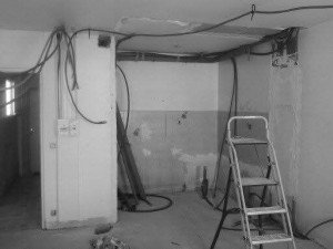 Photo de galerie - Passage de gaines dans une rénovation de studio