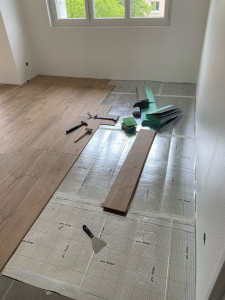 Photo de galerie - Pose de parquet - Revêtement de sol
