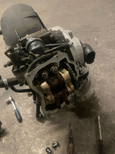 Photo de galerie - Changement joint de culasse piaggio xevo 125