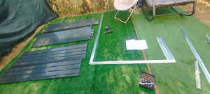 Photo de galerie - Montage abri de jardin en métal 