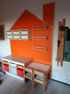 Photo de galerie - Fabrication d'un coin enfant .