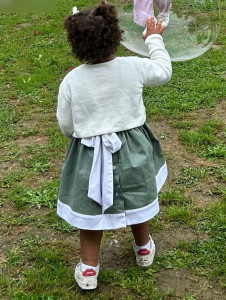 Photo de galerie - Robe baptême fait par mes soins. 