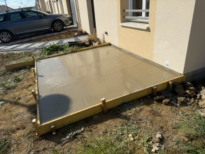 Photo de galerie - Realisation dalle beton 