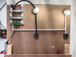 Photo de galerie - Rénovation tableau électrique / installation luminaires