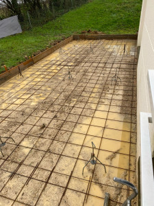 Photo de galerie - Terrassement pour terrasse béton 