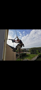 Photo de galerie - Création sortie eaux usées
Travaux sur cordes 