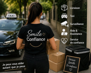 Photo de galerie - Livraison, trajets en voiture à prix réduit, surveillance, accompagnement, etc