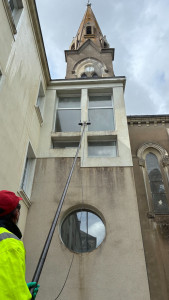 Photo de galerie - Nettoyage sur façade jusqu'à 14 mètres