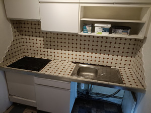 Photo de galerie - Plan de travail abîmé 
remplacement du plan de travail 