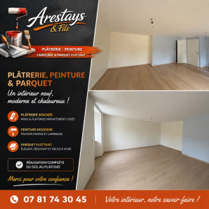 Photo de galerie - Rénovation complète salon et cuisine 