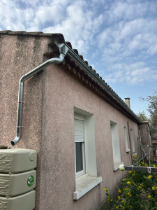 Photo de galerie - Pose de chêneaux galvanisé 