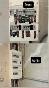 Photo de galerie - Remplacement et mise au normes d’un tableau électrique 