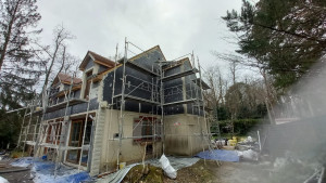 Photo de galerie - Isolation extérieur et application d'un enduit  de façade 