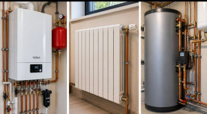 Photo de galerie - Réalisation de travaux de chauffage : installation et raccordement de chaudière, pose de radiateurs et installation d’équipements de chauffage. Travail soigné et professionnel.


