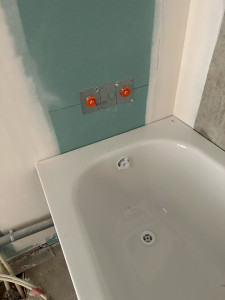 Photo de galerie - Pose de baignoire 