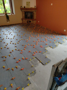 Photo de galerie - Pose de carrelage 30x60 en pose 1/3-2/3
