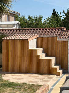 Photo de galerie - Habillage mur en bois 
