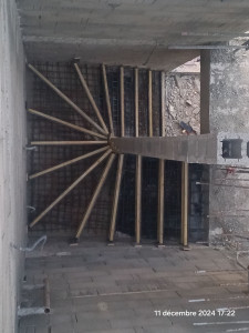 Photo de galerie - Coffrage d'escalier 