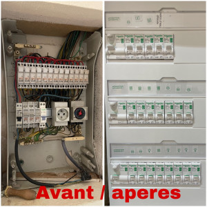 Photo de galerie - Remplacement tableau électrique 