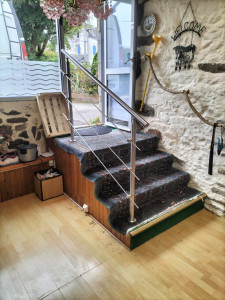 Photo de galerie - Fourniture et pose d'un garde corps en Inox