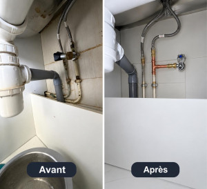 Photo de galerie - Changement robinet et modification 