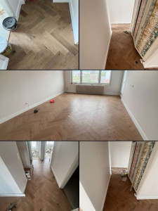 Photo de galerie - La pose de Parquet avec la colle  Saint-Louis