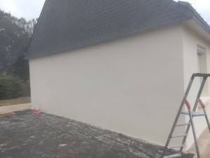 Photo de galerie - Chantier peinture façade 