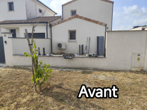 Photo de galerie - Pose de couvertine et de clôture 