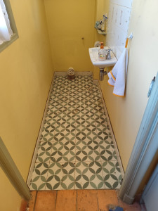 Photo de galerie - Pose carrelage wc 